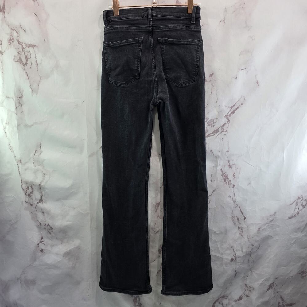 & Other Stories Jeans Womens 2 26 X 32 Washed Black Denim High Rise Straight